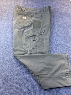Carhartt B342 MOS Mens 44x30 Ripstop Cargo Pants Relaxed Fit Moss Work Carpenter